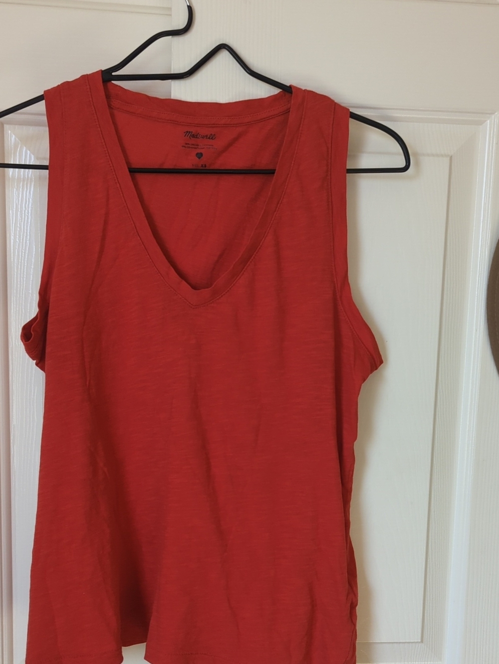 Madewell Red V-Neck Tank